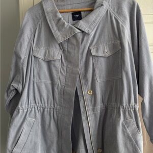 GAP Women's Light Gray Utility Jacket